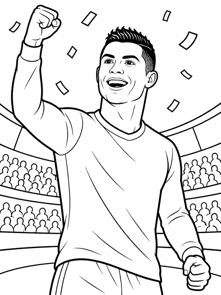 Cristiano Ronaldo Coloring Pages